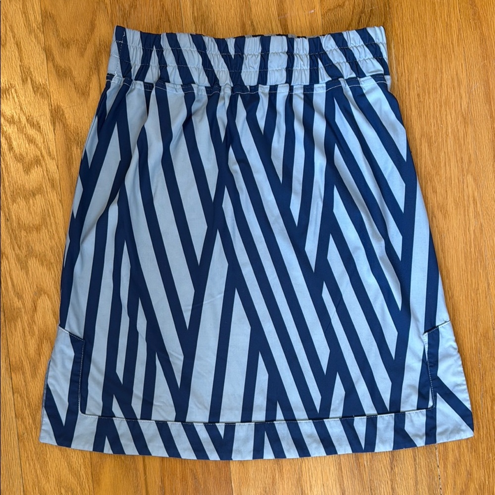 Ellie Kai Striped Blue Skirt - Size S